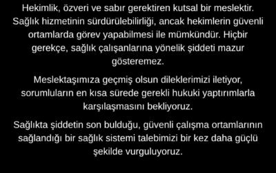 Kınama, 25.04.2026
